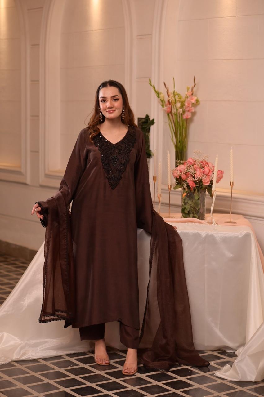 3-Piece Silk | Stitched