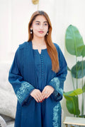 03-Piece Embroided Lawn Cotton | Stitched