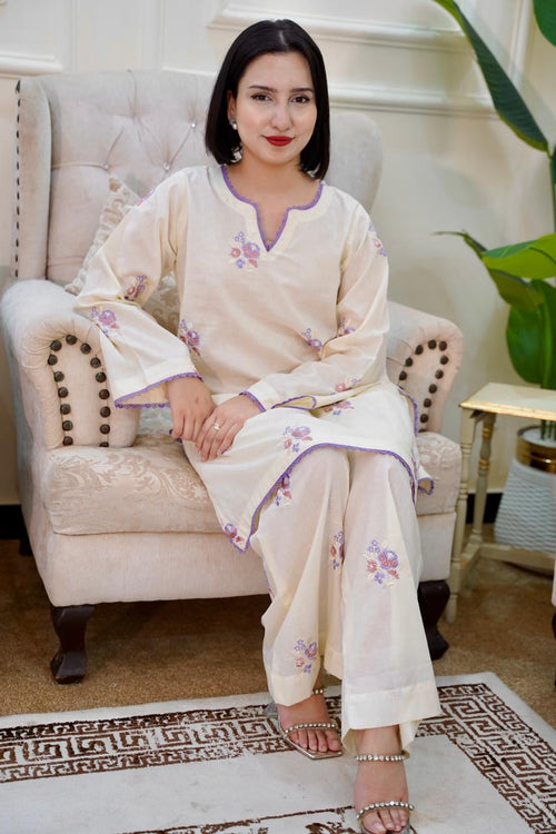 03-Piece Embroided Lawn Cotton | Stitched