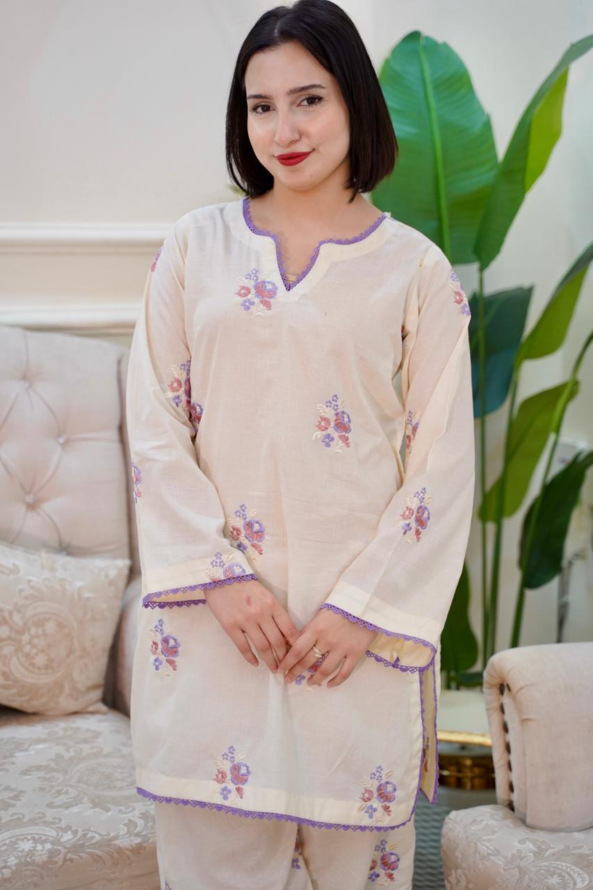 03-Piece Embroided Lawn Cotton | Stitched